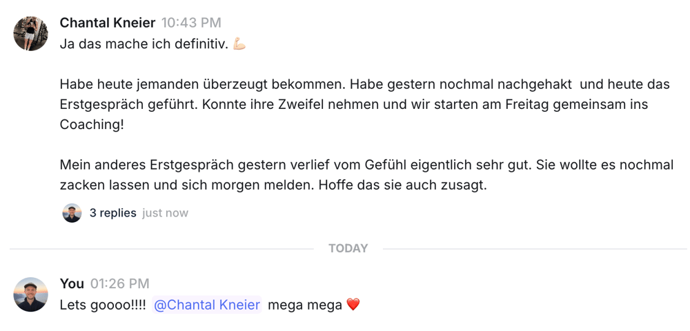 Kundenergebnis aus dem Fitpreneur Collective