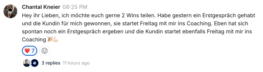 Kundenergebnis aus dem Fitpreneur Collective